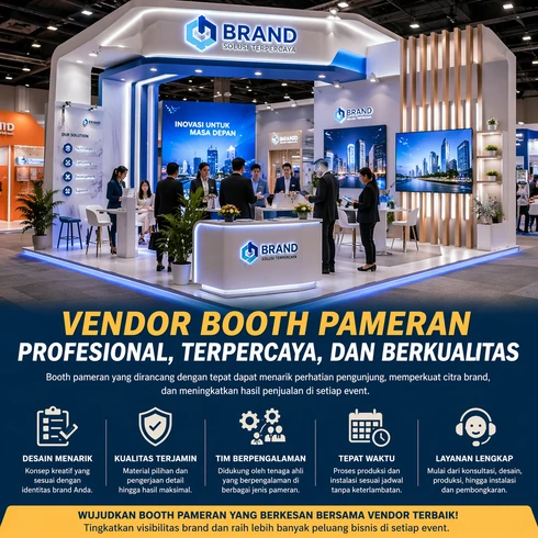 Vendor Booth Pameran Profesional: Tips Memilih, Biaya, dan Strategi Booth yang Menarik